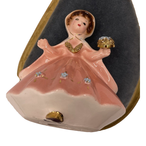 Rare Vintage Signed Josef Originals International Irish Girl With Gold Accents - Picture 11 of 12